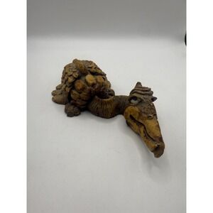 1980 Vintage Shade Tree Creations Whimsical Griffin Lazy Bird Figurine Dragon